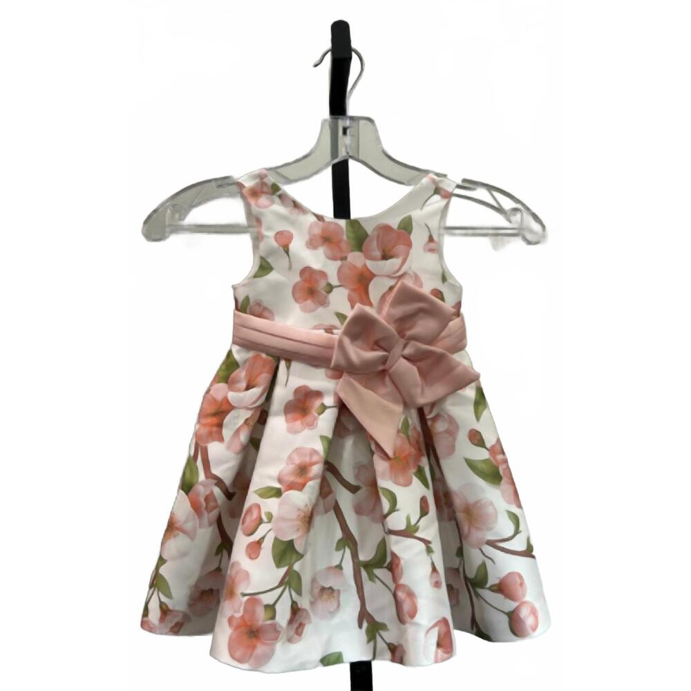 NEW ABEL & LULA baby floral dress in peony